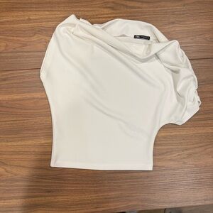 White off shoulder top